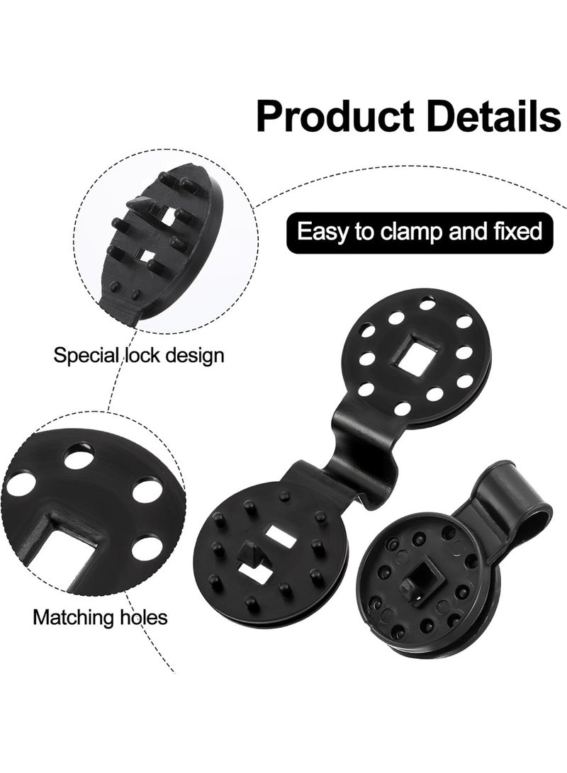 50 Pack Shade Cloth Plastic Clips, Heavy Duty Lock Grip for Sun Shade Net, Tarp Hangers Anti Bird Netting, Garden Netting, Greenhouse Shade Cloth, Shade Fabric Accessories - Image 5